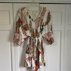 Tropical Print Women's Romper